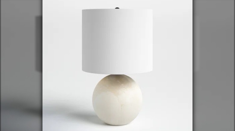 Round contemporary desk lamp