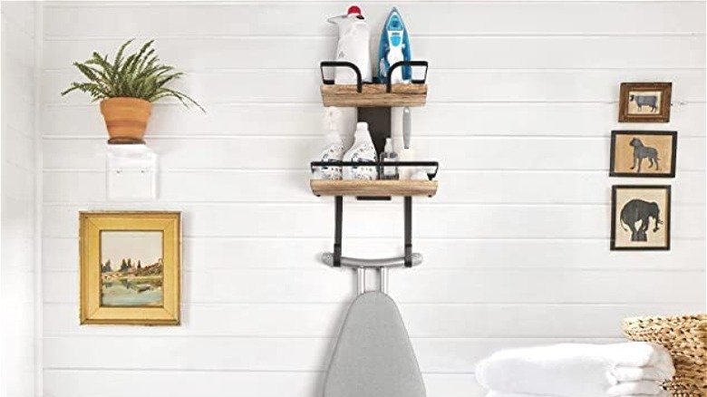 Wall mount for ironing board