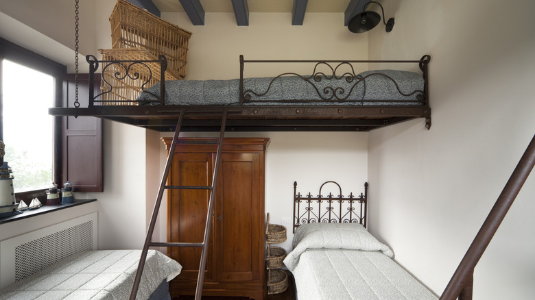 Vintage style loft bed