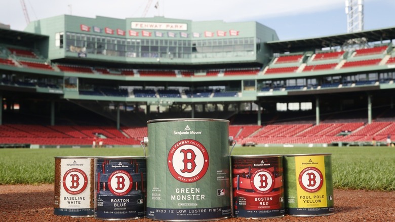 Boston Fenway green paint