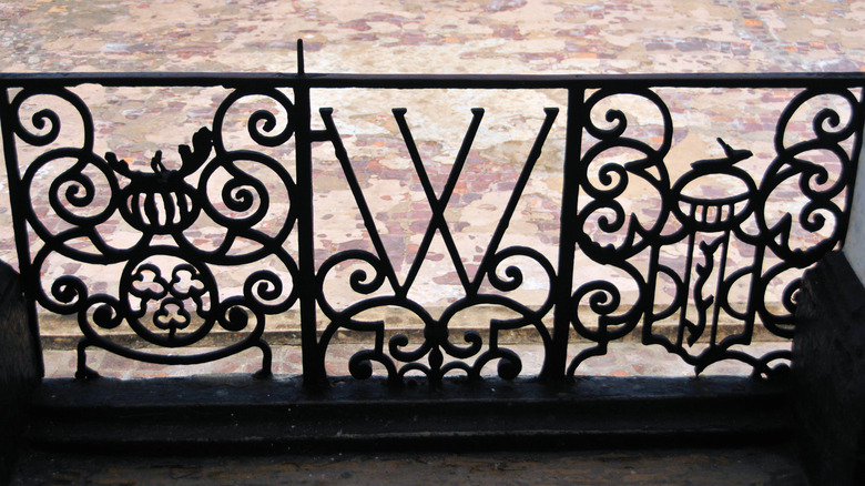 Wrought iron monogrammed W