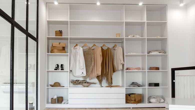 Large loft alcove closet