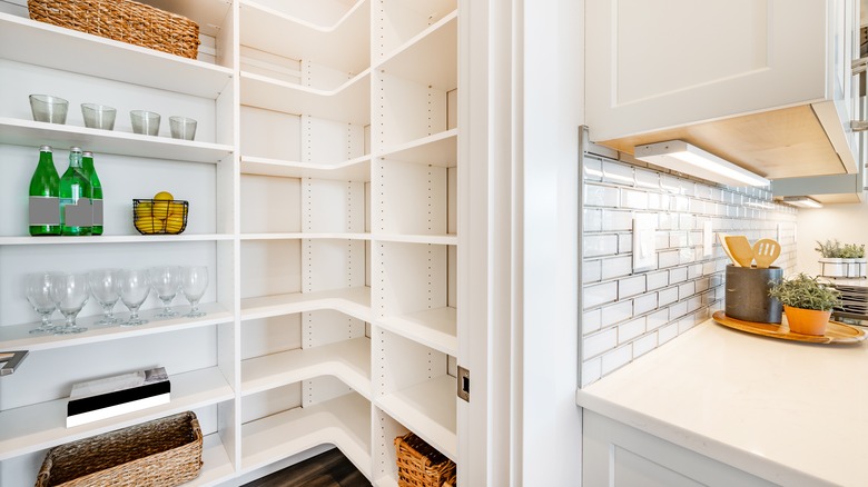 Multiple-shelf pantry