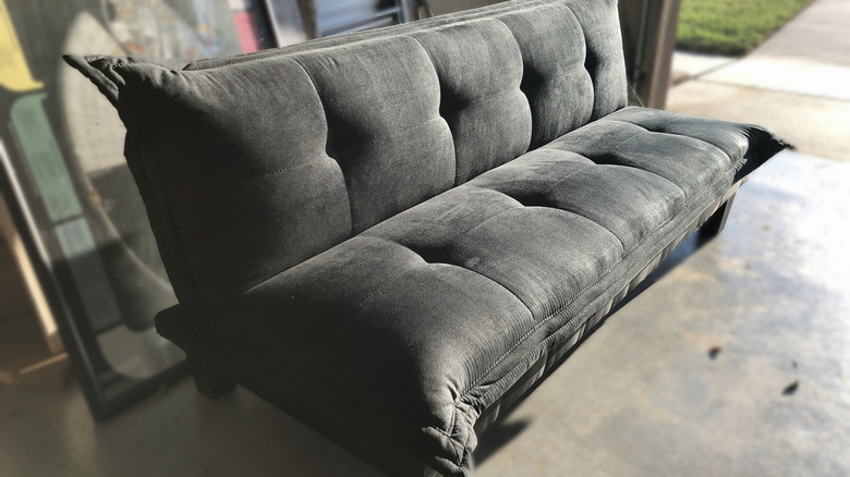 Black skinny futon