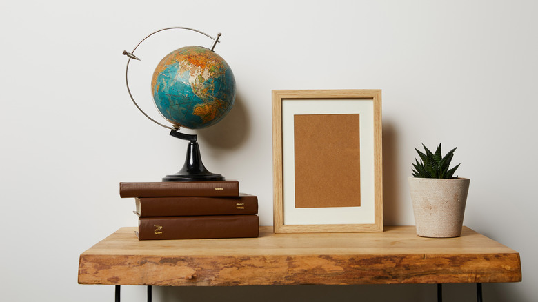 globe on table