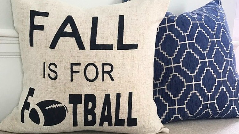 football throw pillow