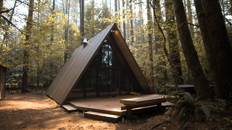 A-frame tiny house