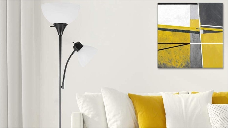 two light floor lamp