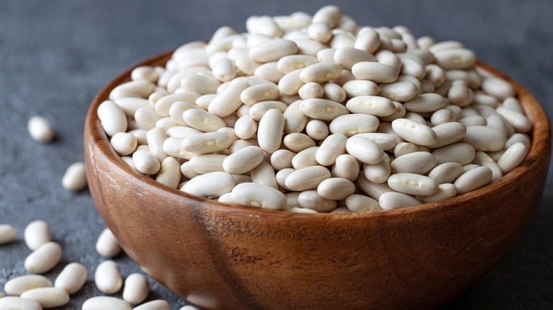 bowl of navy beans