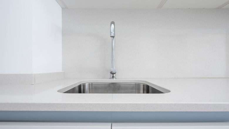 Silestone countertop and stainless steel sink