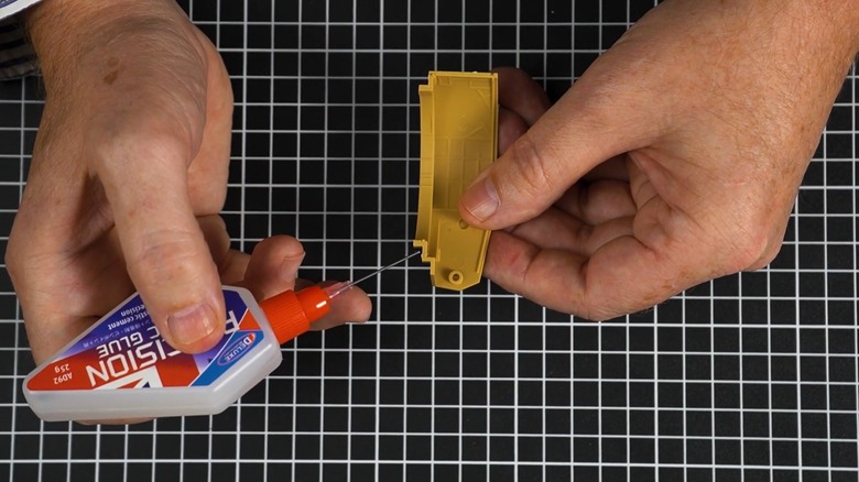 Using plastic glue