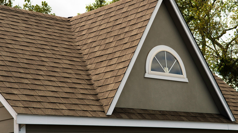 Close-up wood shingles