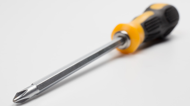 Phillips screwdriver with long shaft