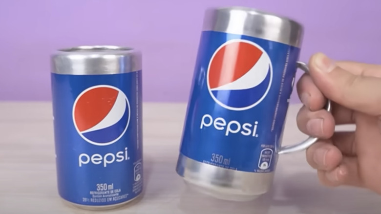 Cups made from soda cans