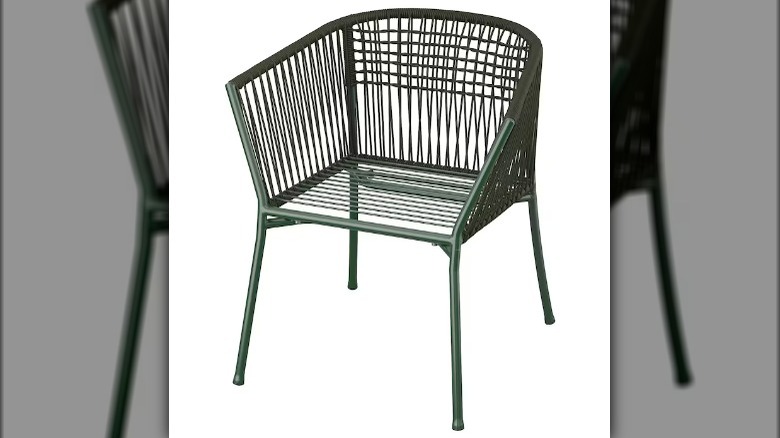 Dark green outdoor chair