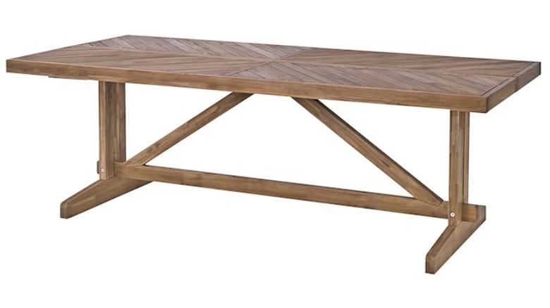 Wooden Ikea outdoor table