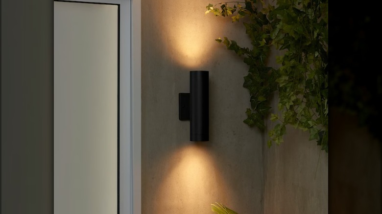 Dual light wall sconce