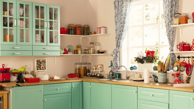 Colorful retro kitchen