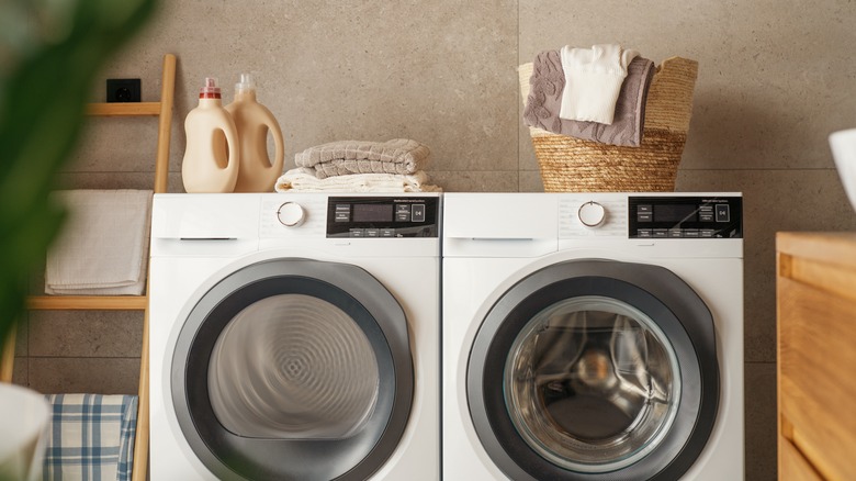 tidy laundry room