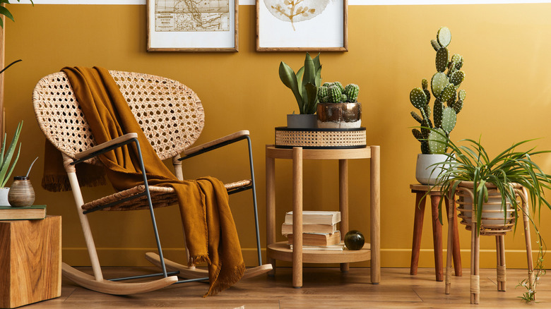 Bar cart with books 