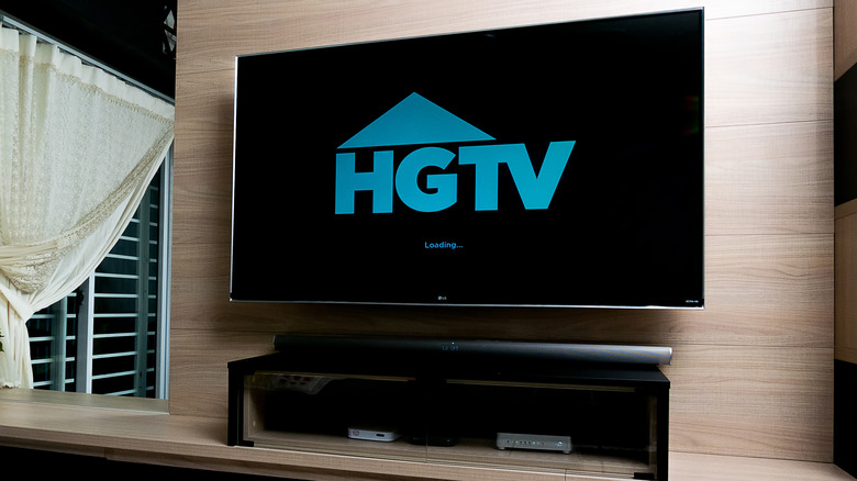 HGTV logo on TV