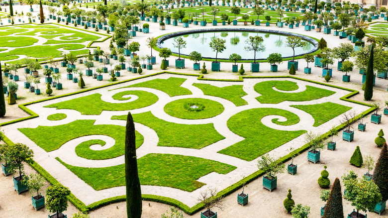 Arial shot of the orangery