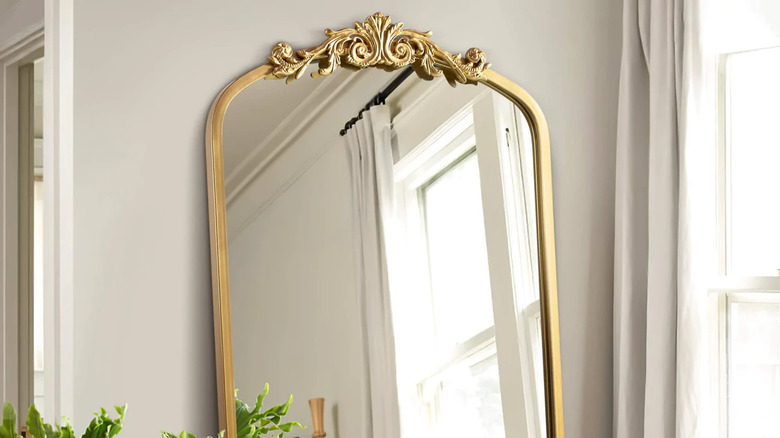 Gilded mirror frame