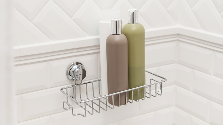 Shower caddy with bottles
