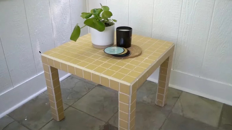 tiled coffee table