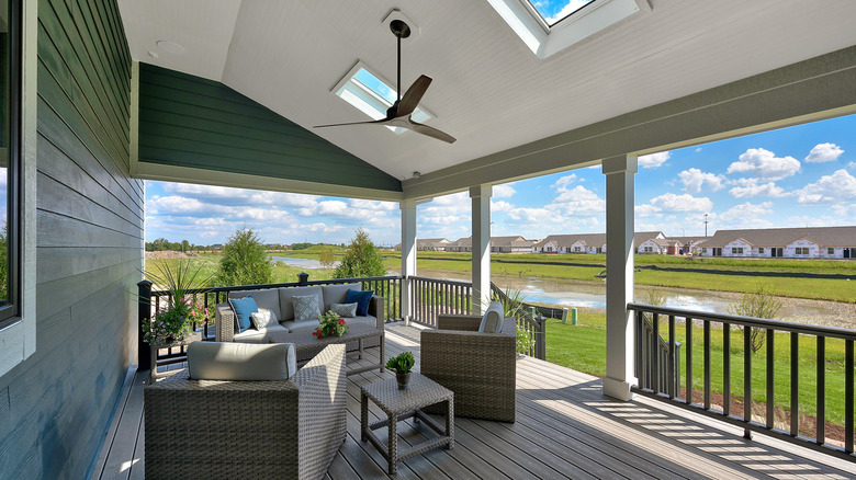 extended roof over back porch 