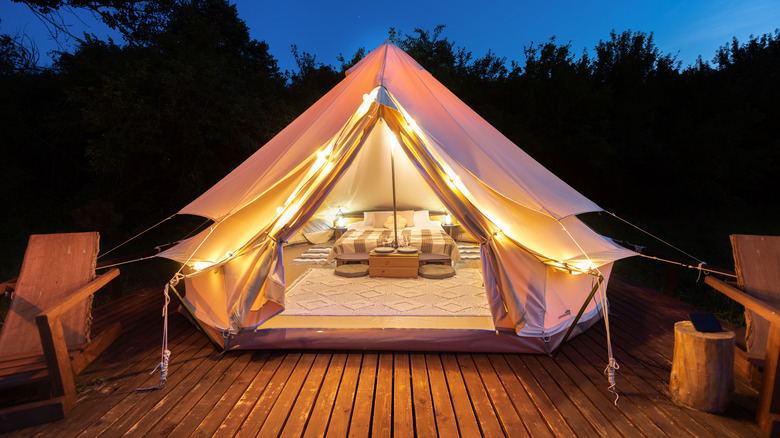 glamping tent