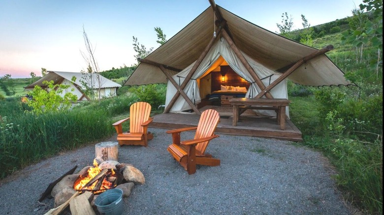 Semi-permanent Glamping tent