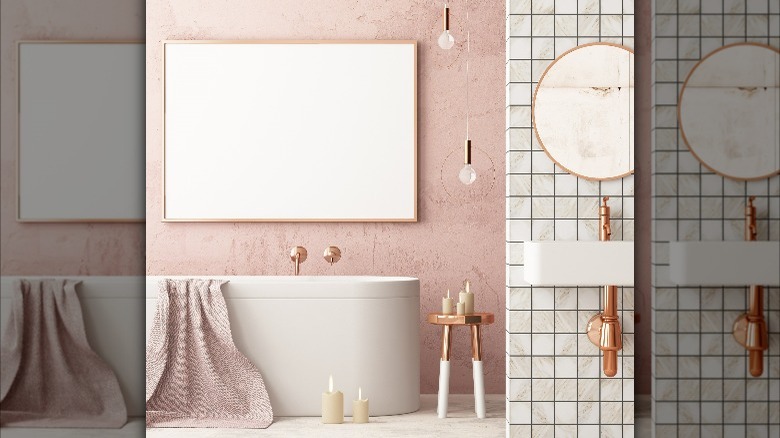 Light pink bathroom