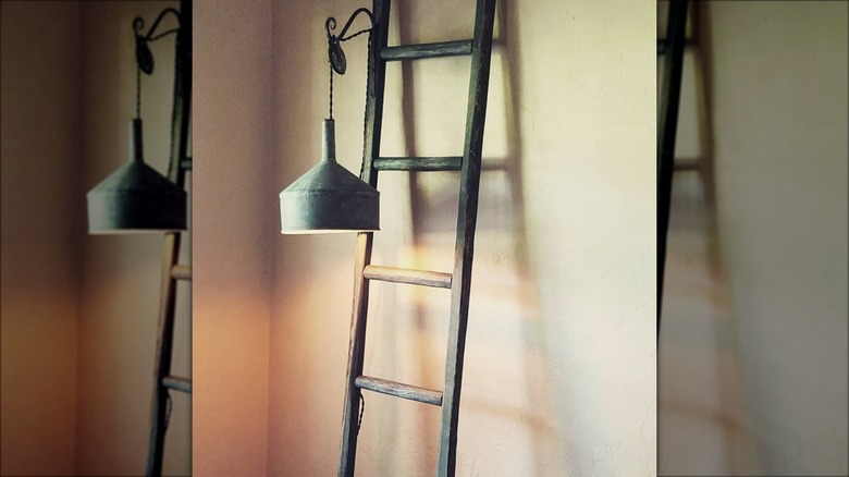 metal funnel hanging light