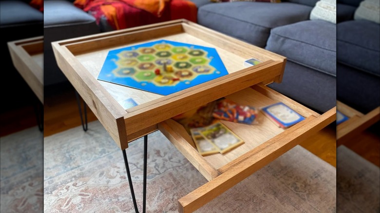 board game nightstand table