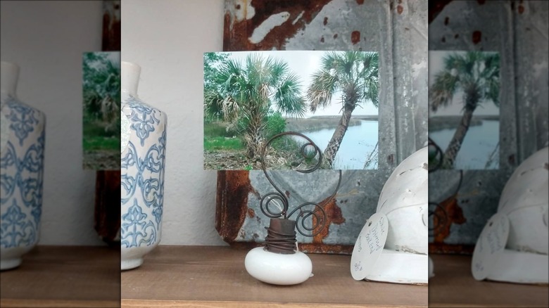 ceramic knob photo holder