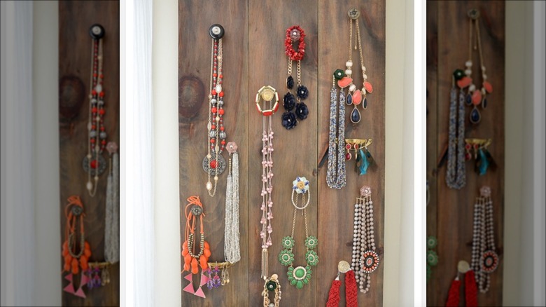 cabinet pull jewelry organizer