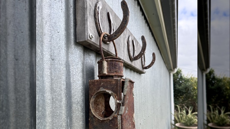 horse shoe rack