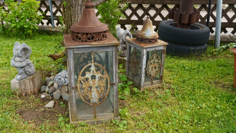 metal lanterns