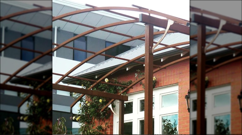 metal pergola