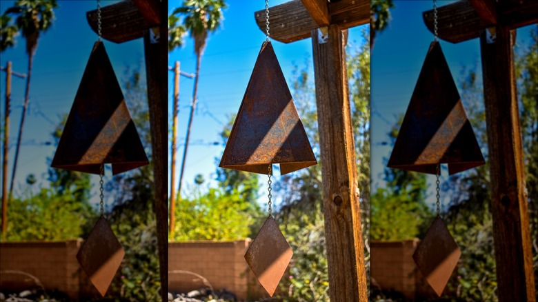 rusted windchime