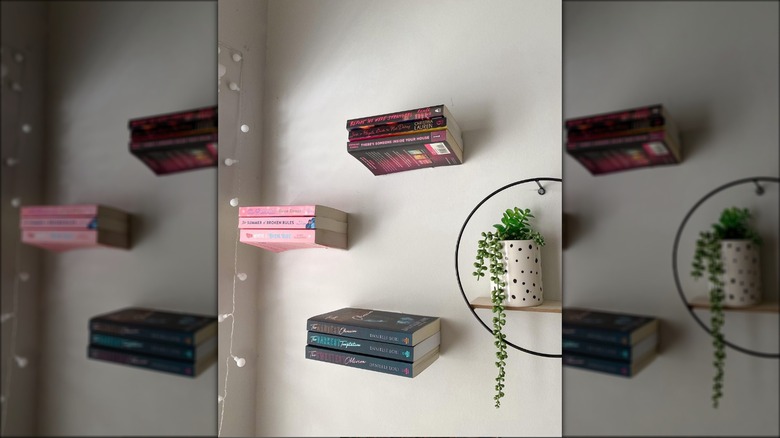 floating bookshelves