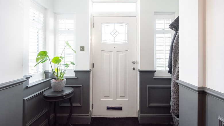 View of an house entryway from the inside