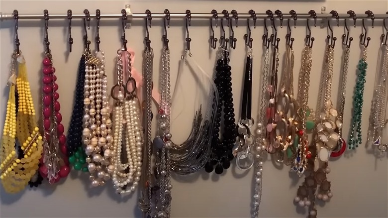 jewelry organizers in closet