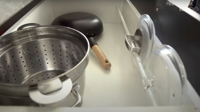 organized pot drawer