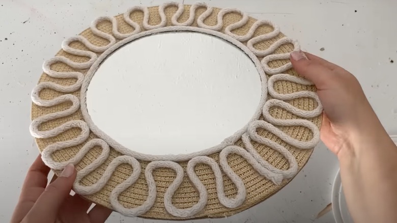 mirror with rope border