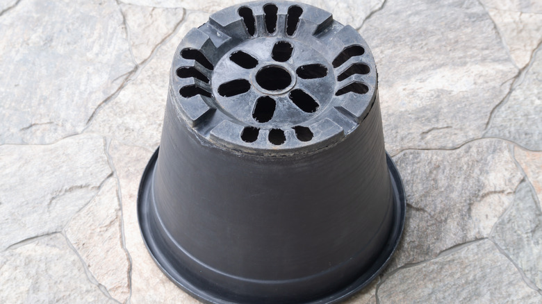 pot with drainage holes