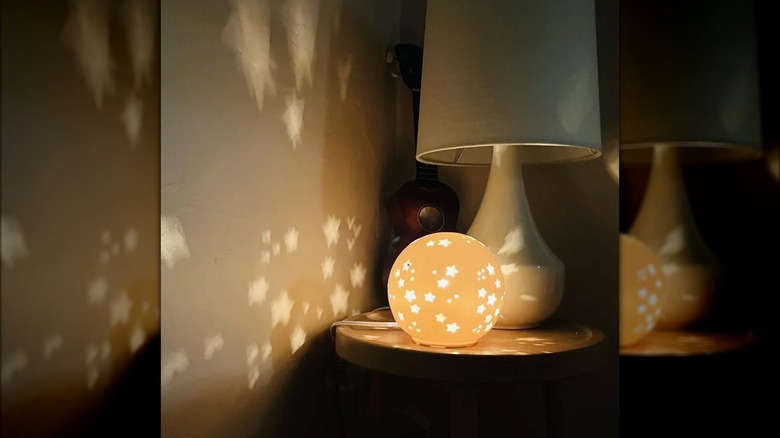 Starry Globe Nightlight on Sidetable