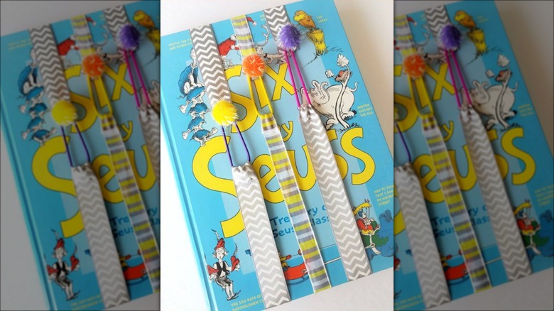 elastic ribbon bookmarks