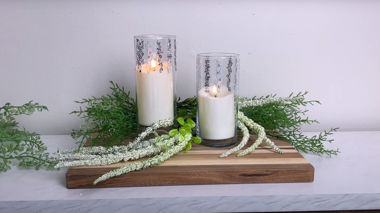 glass cylinder centerpiece